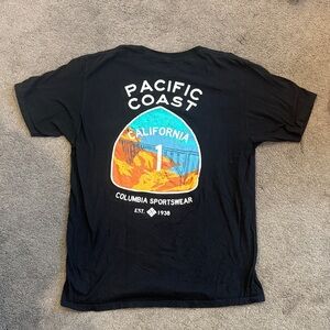 Columbia Black Pacific Coast Graphic Tee